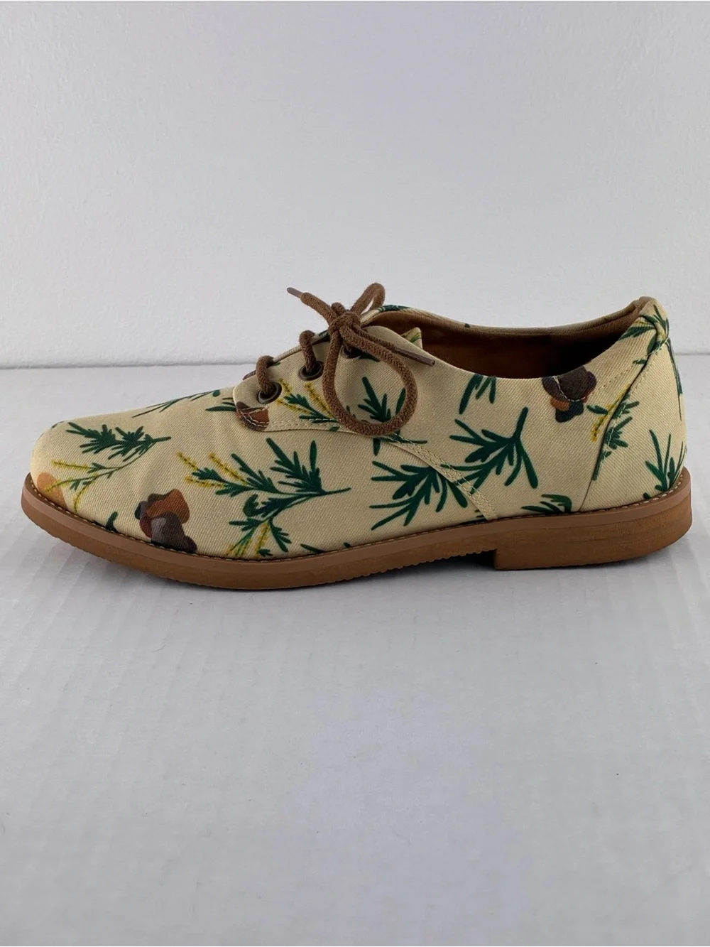 Insecta Aries Oxford Shoes Sz 7 Floral Canvas Vegan Comfort Cottagecore - Picture 7 of 10
